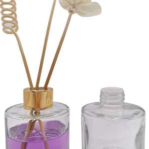 Kylia Clear 220g Diffuseur de roseaux cylindriques vides Bouteille en verre Diffuseur de chambre Bouteille - Product Image 6