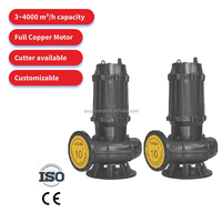 Pompe centrifuge submersible en acier inoxydable à aspiration axiale, alimentée par moteur AC, pour eau sale et sable, avec sortie de 2 à 10 pouces, pour l'agriculture