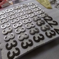 Letreros Personalizados para Hoteles, de Acero Inoxidable Crudo Horizontal Cepillado, con Números, Ecológicos, para Interiores/Exteriores, con Alta Tasa de Recompra