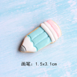 Planche à <span class=keywords><strong>dessin</strong></span>, règle, papeterie, jouet en forme de <span class=keywords><strong>biscuit</strong></span> simulé, accessoires pour aimants de réfrigérateur DIY - Product Image 5