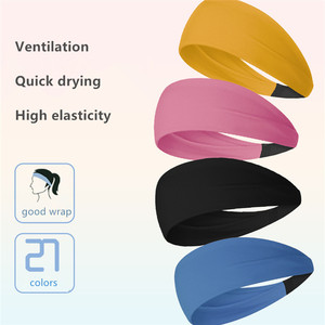 Diadema Deportiva <span class=keywords><strong>de</strong></span> Nailon CShang YF288 con Logotipo Personalizado, para Yoga, Baile, Ciclismo, Color Caramelo, Alta Elasticidad, para las Cuatro Estaciones - Product Image 4
