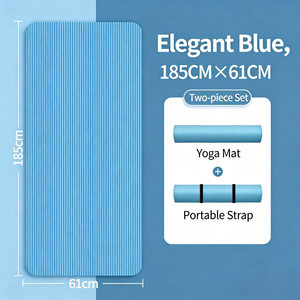 Tapis de yoga NBR écologique, 20 mm d'épaisseur, antidérapant, durable, imperméable, rectangulaire, pour les femmes débutantes, les athlètes masculins, les danseurs, la remise en forme - Product Image 3