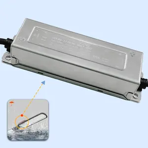 85V 1500ma driver LED peredupan isolasi bebas riak Bipolar tahan air 120W IP67 output rendah suplai daya LED arus riak