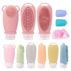 Botellas de Viaje de Silicona Duraderas de 100 ml, Libres de BPA, para Champú y Loción, para Mujer y Hombre, Recipientes de Almacenamiento Portátiles - Product Image 1