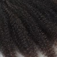 Extensions de cheveux synthétiques Ombre Afro Twist Kinky Bulk pour tresses, 8 pouces, style Marley bouclé, pour femmes noires