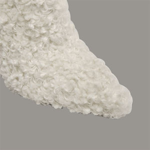 WETKISS sepatu bot bulu putih wanita, sepatu bot desain modis musim gugur musim dingin 2024, sepatu bot hak jelas ujung lancip - Product Image 2