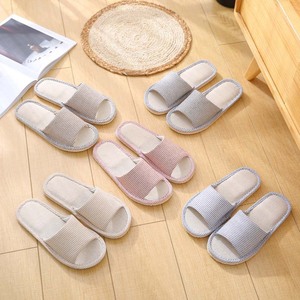 Pantofole <span class=keywords><strong>in</strong></span> Lino per Donna Primavera/Autunno, Antiscivolo e Leggere per <span class=keywords><strong>Casa</strong></span>, Pantofole Estive <span class=keywords><strong>in</strong></span> Cotone e Lino per Uomo e Donna - Product Image 4