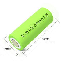 Ni-mh baterai isi ulang Ni-mh, alat sikat gigi elektrik instrumen perangkat medis 4/5A 2000mAh 1.2V Ni Mh