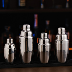 DF 01 Ensemble de shaker à cocktails en acier inoxydable à trois étages, style minimaliste moderne, pour usage domestique, kit de démarrage - Product Image 2