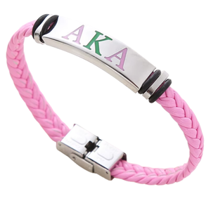 Zpb Dst Aka Kap Opp Bangles Studentenvereniging Lederen Armbanden Griekse Letter Armband - Product Image 6
