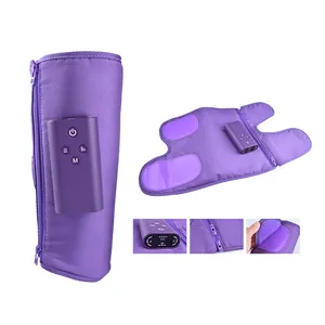 Фиолетовый компрессионный Массажер для мышц ног, воздушная терапия, ботинки для кровообращения и расслабления