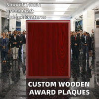 Noble Personnalisable Plaque En Bois Médaille Plaque Prix En Gros Cadeau D'affaires Souvenir pour Tenture Murale Technique Polie