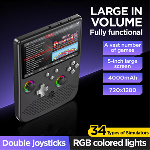 Console de jeu portable H5 5 pouces IPS, lecteur de jeux rétro, 4000 mAh, 64/128 Go, appareil de jeu portable sans fil, lumière RVB, cadeau pour garçon - Product Image 3