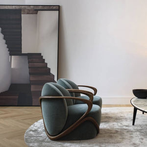 Fabbrica braccio diretto tessuto salotto moderno accento sedie mobili - Product Image 3