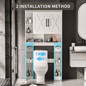 מודרני אחסון רב-שכבתי מודרני עם מתלה מגבת אמבטיה עץ מדף מקלחת מחסן חדרי מלון - Product Image 6