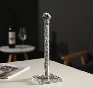 Estante de <span class=keywords><strong>almacenamiento</strong></span> de vidrio translúcido, soporte de rollo de pañuelos decorativo para hogar, Hotel <span class=keywords><strong>y</strong></span> restaurante - Product Image 3