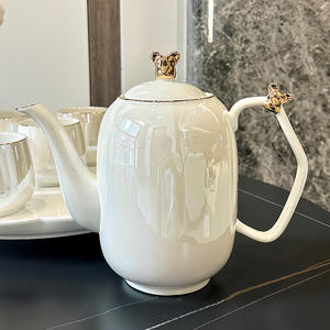 Service à thé en céramique de haute qualité au design luxueux, cadeau de déménagement, ensemble de tasses à eau - Product Image 6