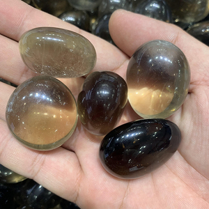 도매 자연 고품질 연기가 자욱한 석영 넘어 Gravels 돌 풍수 홈 장식 - Product Image 2