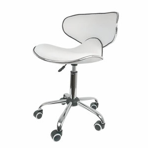 Silla de Barbero Hidráulica Giratoria con Altura Ajustable, Silla de Peluquería con Ruedas y Estructura Metálica para Salón de Belleza Comercial - Product Image 6