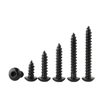 Jeu de vis à bois OEM plat GB M5M6 couleur noire vis autotaraudeuse en acier inoxydable SS 5X1/2 vis noire Ph pour bois hexagonal