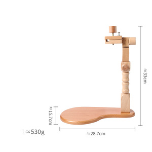 Adjustable Beech Wood Embroidery Hoop Stand Cross <strong>Stitch</strong> Lap Needlepoint <strong>Holder</strong> with Rotated Frame for Needlework - Product Image 5