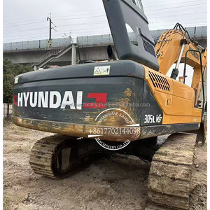 Pelle hydraulique sur chenilles Hyundai 305LVS d'occasion robuste 30ton avec chenille en caoutchouc - Product Image 1