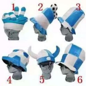 หมวกแฟนบอลลายธงชาติอาร์เจนตินา สำหรับงานเฉลิมฉลองฟุตบอล<span class=keywords><strong>โลก</strong></span> อุปกรณ์เชียร์กีฬา งานคาร์นิวัล ปาร์ตี้ หมวกฟุตบอลลายทางนุ่ม - Product Image 2