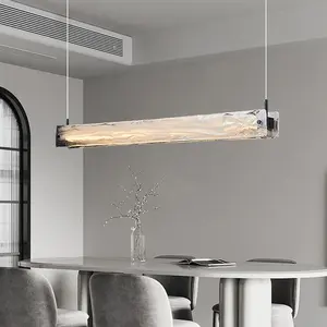 Nordic Ins Designer Restaurant Kronleuchter modern einfach Esstisch Bar Cloud Mist Glas Vollspektrum E-Lampe