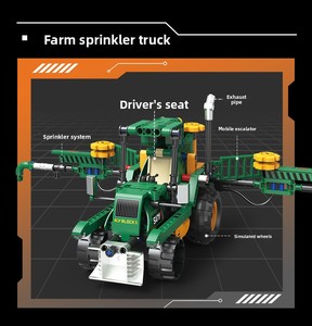 Vehículo Agrícola Cinco en Uno, <span class=keywords><strong>Robot</strong></span> Programable con Control Remoto, Bloques de Construcción Eléctricos, Juguete Educativo para Niños - Product Image 3