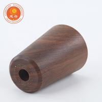 Kaki Meja Plastik Model Runcing Motif Kayu Pengganti dengan Bantalan Felt untuk Meja Kantor, Dapur, dan Kursi Bar