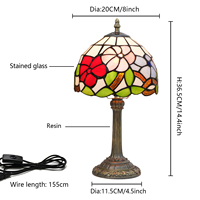 Lampe de table en verre cristal style vintage antique pour salon, chambre à coucher, décoration d'intérieur