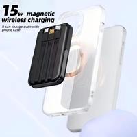 Pengisi Daya Ponsel Nirkabel Magnetik Digital Display 22.5W PD 12V 10000mAh USB Type C Li-Polymer Power Bank Portabel