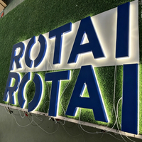 Letras LED Metálicas Personalizadas, Letrero Personalizado, Logotipo 3D Retroiluminado, Letras de Canal con LED, Letreros Iluminados para Decoración de Paredes Comerciales