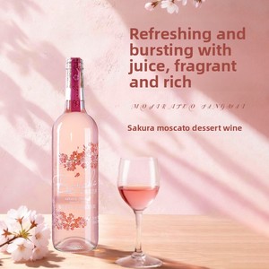 ไวน์ซากุระมอสคาโต้รสหวาน ราคาโรงงาน |   เหมาะสำหรับใช้เป็นเบสค็อกเทลและเครื่องดื่มเรียกน้ำย่อย - Product Image 1