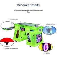 Machine de jeu d'arcade parent-enfant à monnayeur - Jeu de pêche à deux joueurs, Whack-a-Mole, tir de billes - Style arcade en métal et acrylique