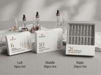 Ensemble de flacons ampoule à dose unique de 1,5 ml en PP+MS avec boîte extérieure, emballage OEM ODM