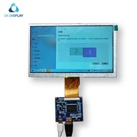 ZKDisplay – module LCD 7 pouces, 800x480, 550 ~ 1500nit TN 50PIN, interface rvb, carte pilote, CTP, écran tactile, écran lcd tft
