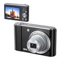 Appareil photo numérique populaire à double objectif 88MP, zoom optique 6X, vidéo 8K, anti-tremblement électronique, WiFi, écran tactile, flash LED