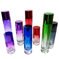 Flacons de parfum vides de luxe personnalisés bleu vert rouge violet marron, vaporisateur cylindrique transparent 20ml 30ml, flacon de parfum en verre