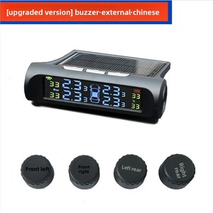 Kỹ thuật số giám sát áp suất lốp Detector năng lượng mặt trời không dây sạc TPMS bên ngoài cảm biến nội bộ Tiếng Anh xuất khẩu lốp Đồng hồ đo - Product Image 2