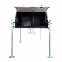 Cabine simple/double/supplémentaire 4WD plateau et auvent de ramassage en aluminium personnalisé avec boîte à chien et boîte à outils pour Landcruiser, Hilux, Ranger