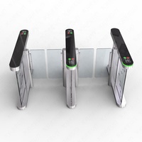 Système de contrôle d'accès à haute vitesse pour centre de remise en forme, avec porte tourniquet, code RFID/QR, reconnaissance faciale, empreintes digitales, système anti-tailgating bidirectionnel, IP65