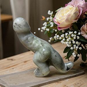 Großhandels preis Hand geschnitzte 10cm natürliche gemischte Edelstein Dinosaurier <span class=keywords><strong>Dildo</strong></span> Figur Carving Craft Ornament für Home Decoration - Product Image 4