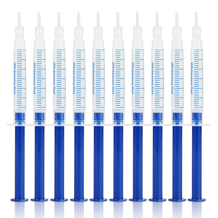 歯のホワイトニングジェルカスタムロゴ非過酸化物PAP歯の染み除去剤3ml5ml歯のホワイトニングジェルリフィル注射器