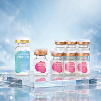 Kit de soin visage au sérum solvant et poudre lyophilisée - Essence de collagène et peptides anti-âge, liftant et raffermissant pour usage domestique et professionnel en spa