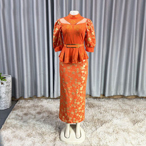 Abito Lungo <span class=keywords><strong>da</strong></span> Donna <span class=keywords><strong>Oversize</strong></span> a Vita Alta con Paillettes per Feste ed Eventi Serali - Product Image 5