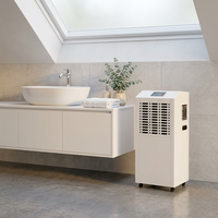 Nouveau déshumidificateur industriel électrique OEM 138L avec compresseur Hitachi 1680W, déshumidification automatique, économe en énergie