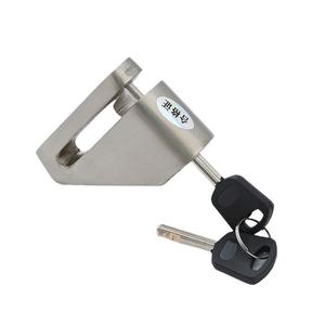 Antivol de disque de frein robuste argenté pour motos et cyclomoteurs - Product Image 3