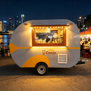 Carrito de Hamburguesas con Certificación CE, Camión de Catering Móvil para Té, Remolque de Comida para Waffles con Certificación DOT - Product Image 2