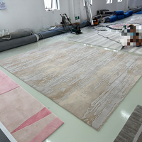 Modern Home Decor Area Rug for Living Room Bedroom Hand Tufted Wool Bamboo Silk Tencel Handmade Floor Carpet